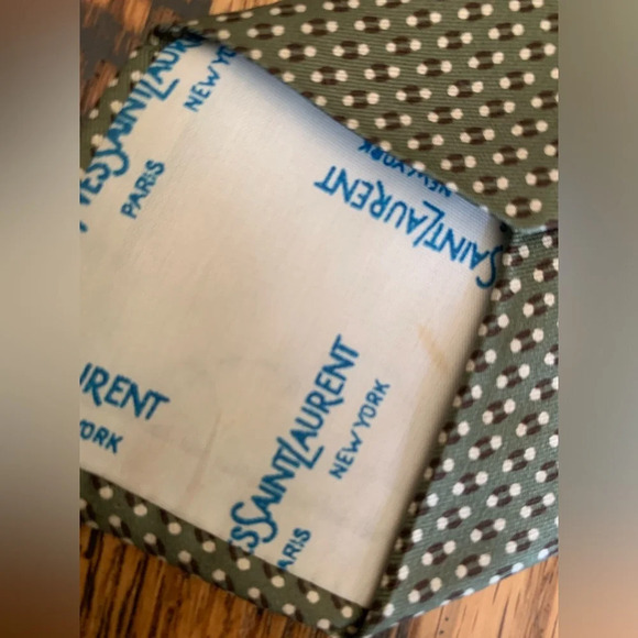 Yves saint laurent silk neck ties, vintage luxury ties, mens - Picture 8 of 8